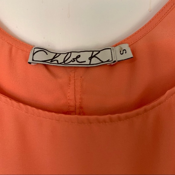 Orange/Peach Tank by Chloe K size small - Picture 4 of 4